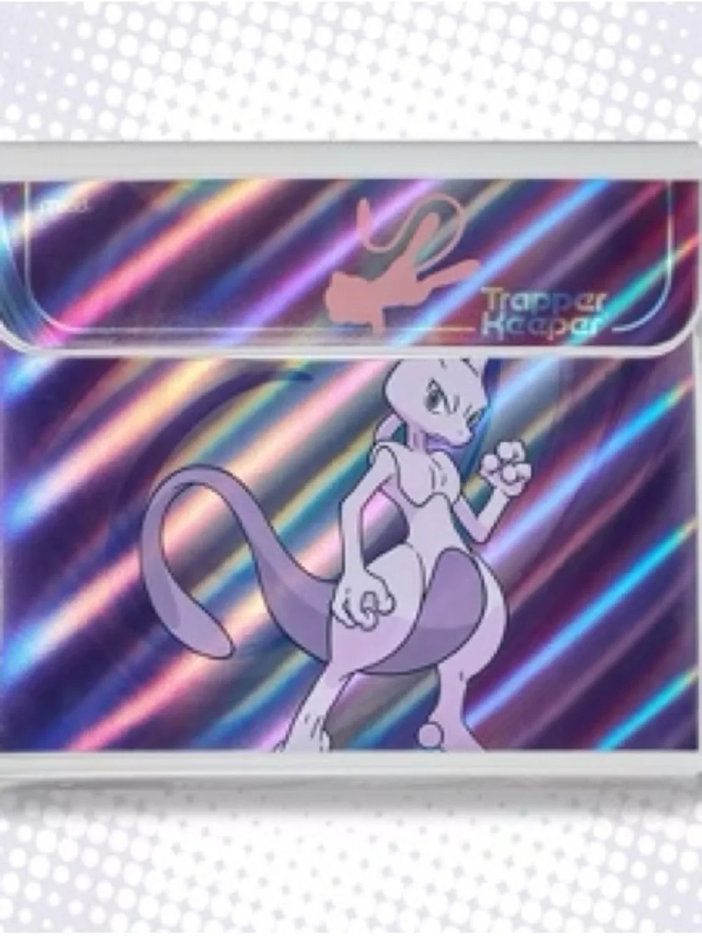 Holographic Mewtwo Trapper Keeper and Card Sleeve